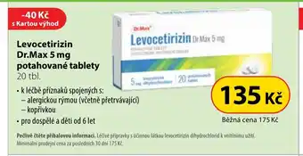 Dr. Max Levocetirizin Dr Max 5 mg potahované tablety nabídka