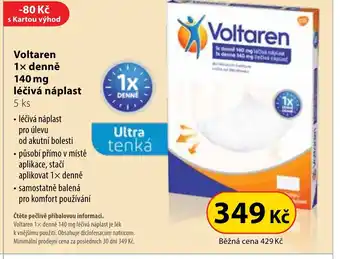 Dr. Max Voltaren 1x denně 140 mg léčivá náplast nabídka