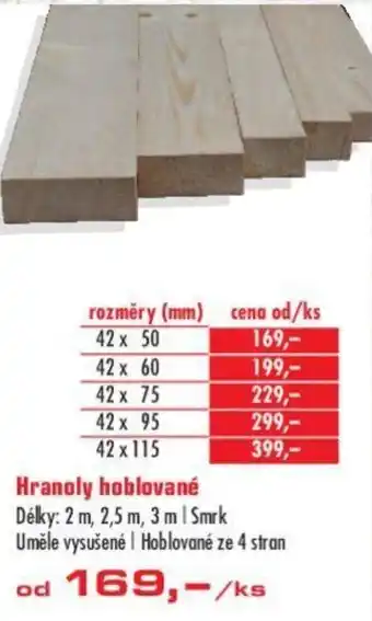 Uni Hobby Hranoly hoblované nabídka