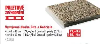 Uni Hobby Vymývaná dlažba Gita a Gabriela nabídka
