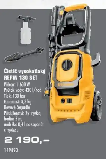 Uni Hobby Čistič vysokotlaký REPW 130 SET nabídka