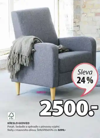 JYSK KŘESLO GEDVED nabídka