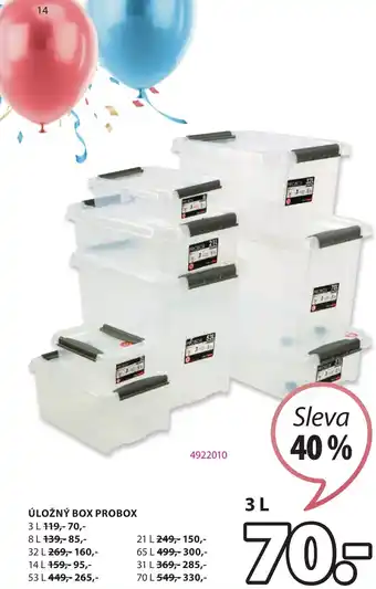JYSK ÚLOŽNÝ BOX PROBOX nabídka