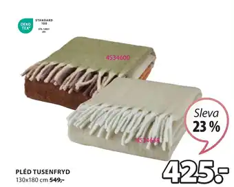 JYSK PLÉD TUSENFRYD nabídka