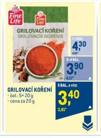 Makro GRILOVACÍ KOŘENÍ nabídka