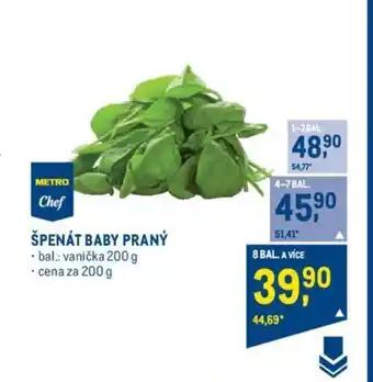 Makro ŠPENÁT BABY PRANÝ nabídka