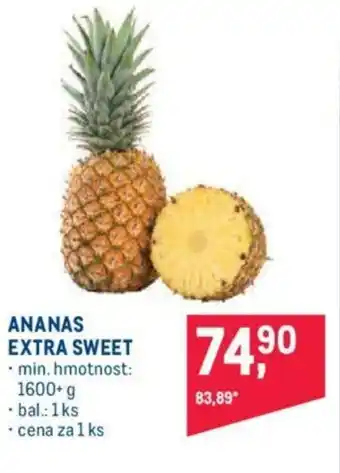 Makro ANANAS EXTRA SWEET nabídka