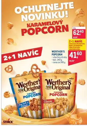 Makro WERTHER'S POPCORN nabídka