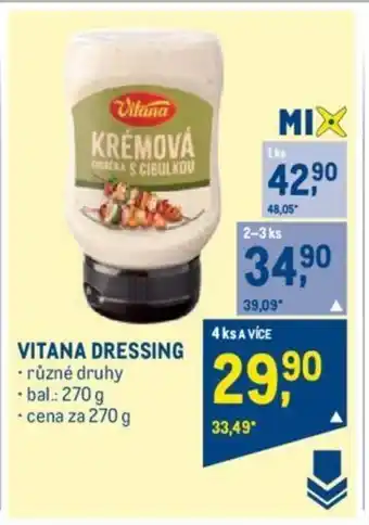 Makro VITANA DRESSING nabídka