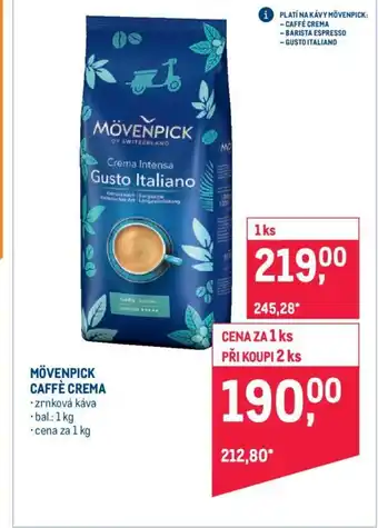 Makro MÖVENPICK CAFFÈ CREMA nabídka