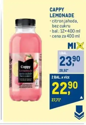 Makro CAPPY LEMONADE nabídka