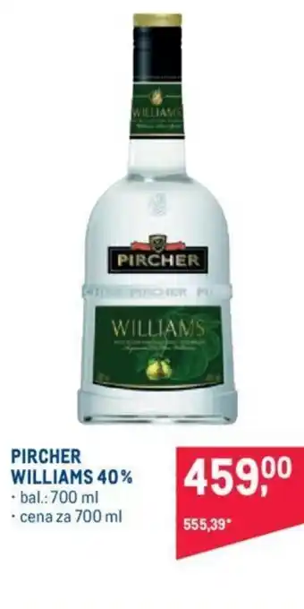 Makro PIRCHER WILLIAMS 40% nabídka