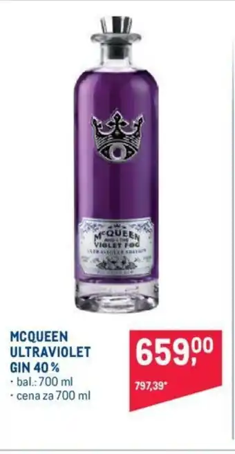 Makro MCQUEEN ULTRAVIOLET GIN 40% nabídka