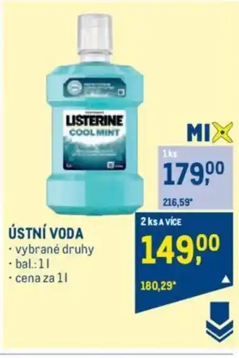 Makro ÚSTNÍ VODA nabídka