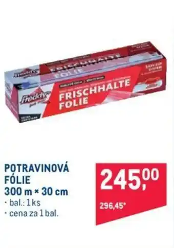 Makro POTRAVINOVÁ FÓLIE 300 m x 30 cm nabídka