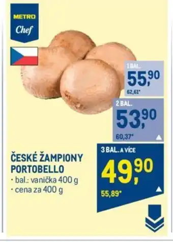 Makro ČESKÉ ŽAMPIONY PORTOBELLO nabídka