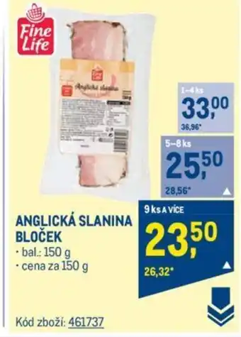 Makro ANGLICKÁ SLANINA BLOČEK nabídka