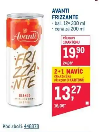 Makro AVANTI FRIZZANTE nabídka