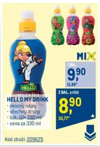 Makro HELLO MY DRINK nabídka