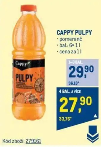 Makro CAPPY PULPY nabídka