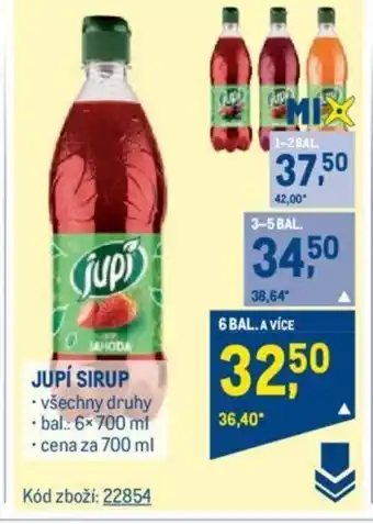 Makro JUPÍ SIRUP nabídka
