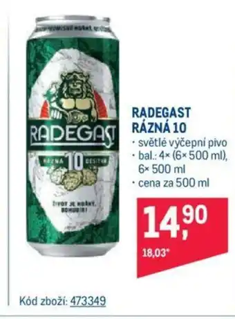 Makro RADEGAST RÁZNÁ 10 nabídka