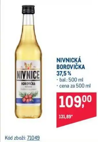 Makro NIVNICKÁ BOROVIČKA 37,5% nabídka