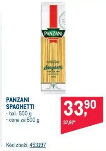 Makro PANZANI SPAGHETTI nabídka