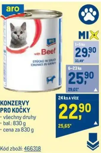 Makro KONZERVY PRO KOČKY nabídka