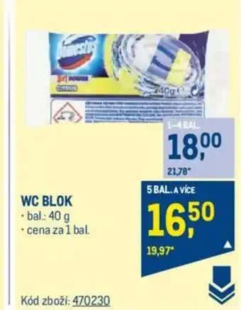 Makro WC BLOK nabídka