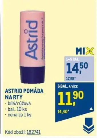 Makro ASTRID POMÁDA NARTY nabídka