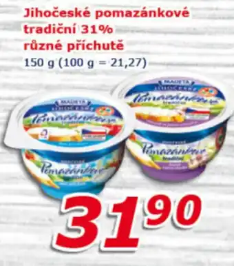 ESO MARKET Jihočeské pomazánkové tradiční 31% různé příchutě nabídka