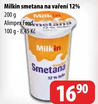 Partner Maloobchodní síť Milkin smetana na vaření 12% nabídka