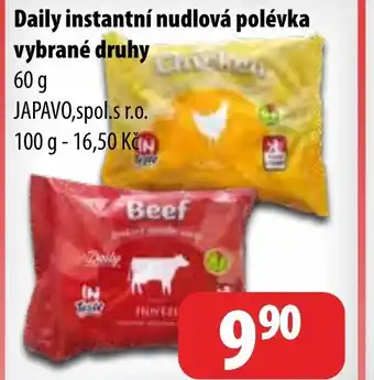 Daily instantní nudlová polévka vybrané druhy