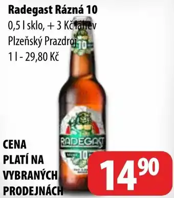 Partner Maloobchodní síť Radegast Rázná 10 nabídka