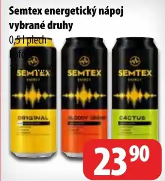 Partner Maloobchodní síť Semtex energetický nápoj vybrané druhy nabídka