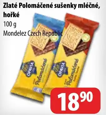 Partner Maloobchodní síť Zlaté Polomáčené sušenky mléčné, hořké nabídka
