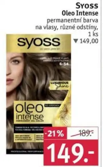 Rossmann SYOSS Oleo Intense nabídka