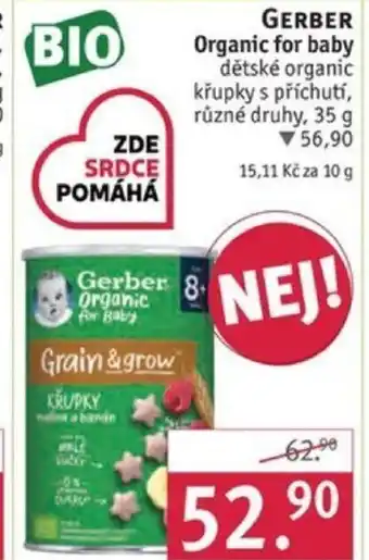 Rossmann GERBER Organic for baby nabídka