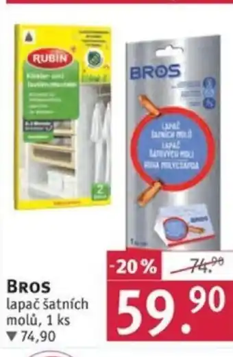 Rossmann BROS lapač šatních molů nabídka