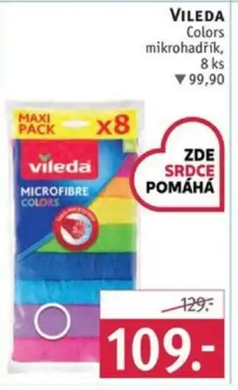 Rossmann VILEDA Colors mikrohadřík nabídka