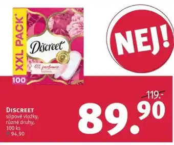 Rossmann DISCREET slipové vložky nabídka