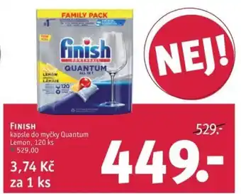 Rossmann FINISH kapsle do myčky Quantum Lemon nabídka