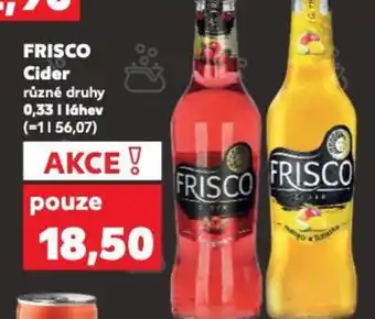 Kaufland FRISCO Cider 0.33L nabídka