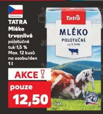 Kaufland TATRA Mléko trvanlivé 1L nabídka