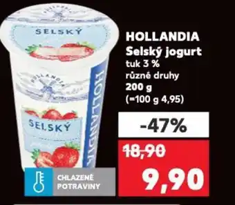 Kaufland HOLLANDIA Selský jogurt nabídka