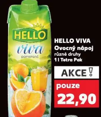 Kaufland HELLO VIVA Ovocný nápoj 1L nabídka