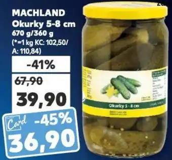 Kaufland MACHLAND Okurky 5-8cm nabídka