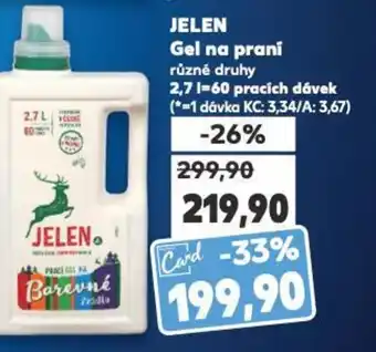 Kaufland JELEN Gel na praní nabídka