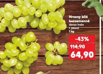 Kaufland Hrozny bílé bezsemenné nabídka